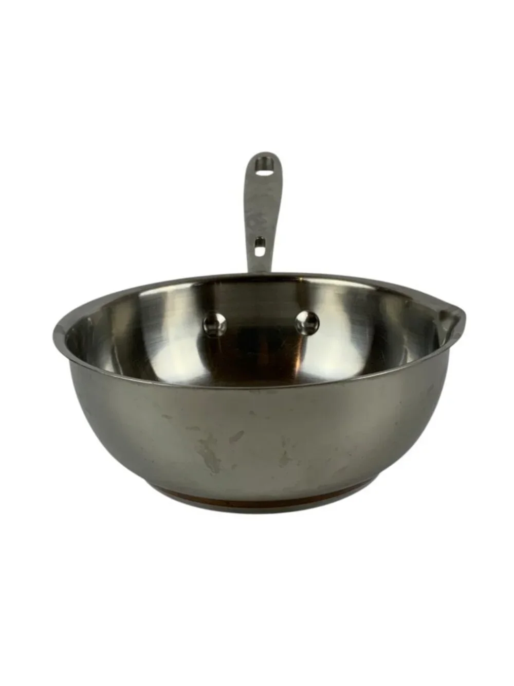 Emeril Stainless Steel 1-Quart Saucepan Copper Core Pour Spout Handle NO LID